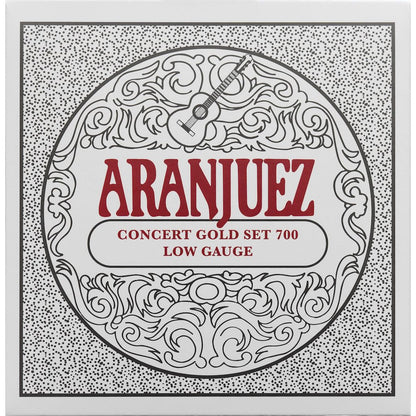 ARANJUEZ Concert Gold Set 700 Low Tension Classical Guitar Strings | Nylon Strings | CRZ AR700