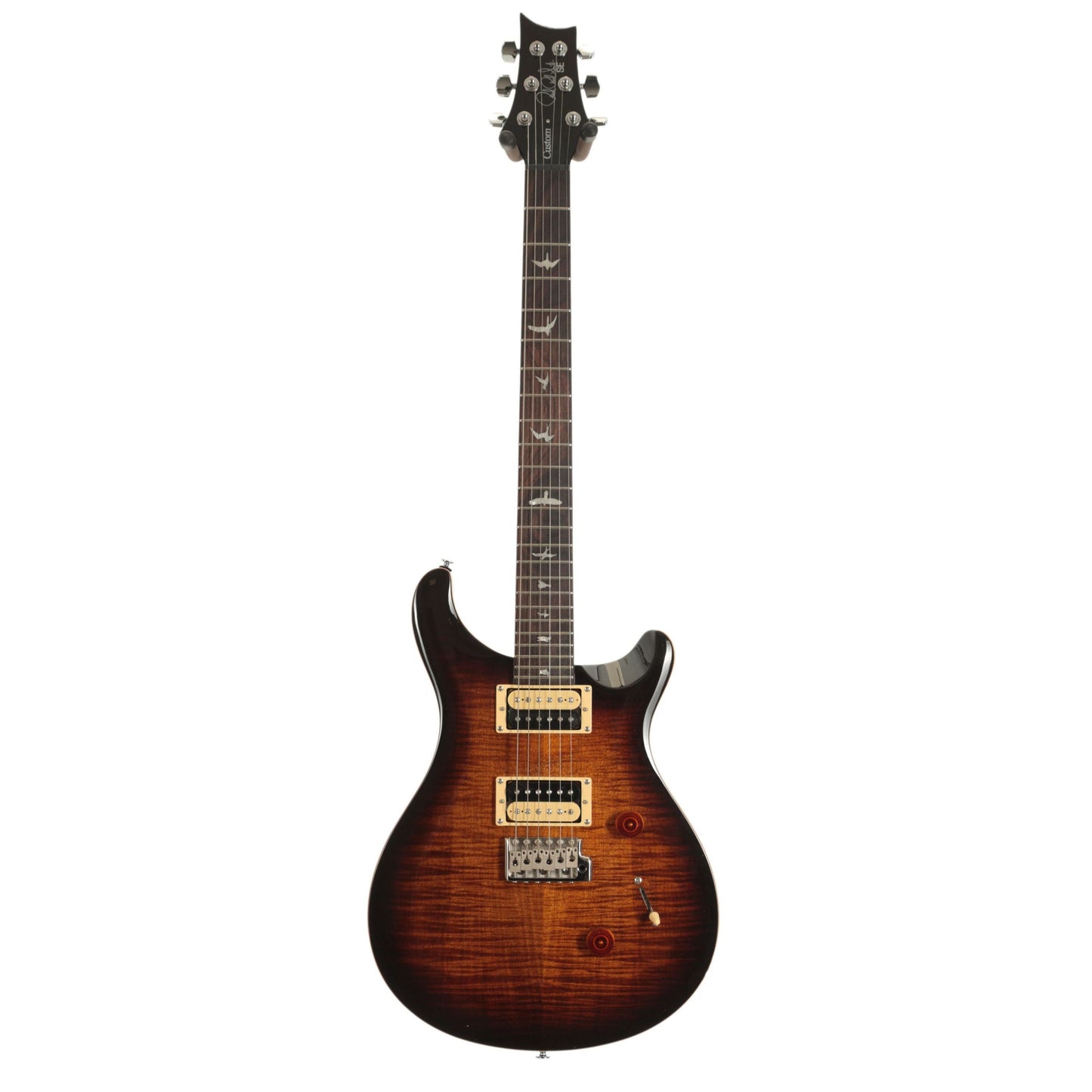 PRS SE Custom 24 Double Cut Electric Guitar | Black Gold Sunburst| CU44BG | PRS Gig Bag Included
