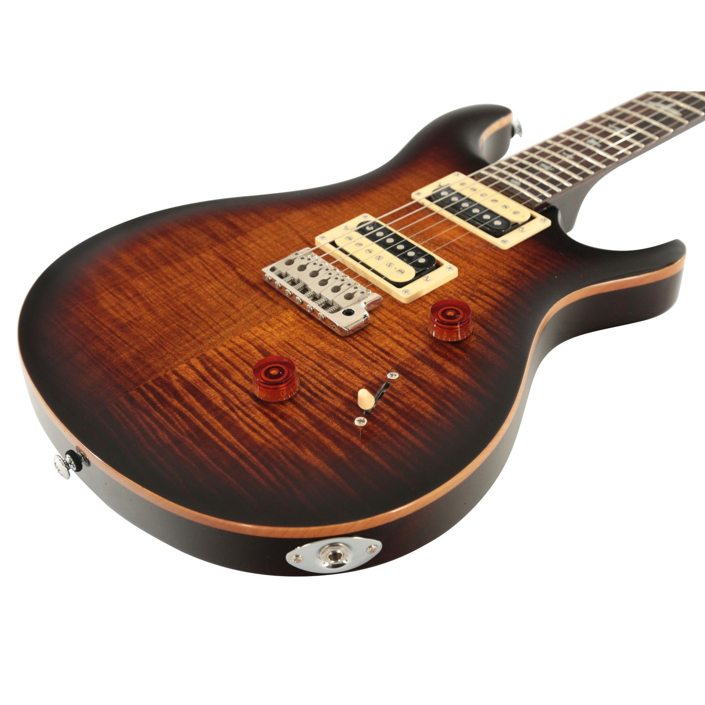 PRS SE Custom 24 Double Cut Electric Guitar | Black Gold Sunburst| CU44BG | PRS Gig Bag Included