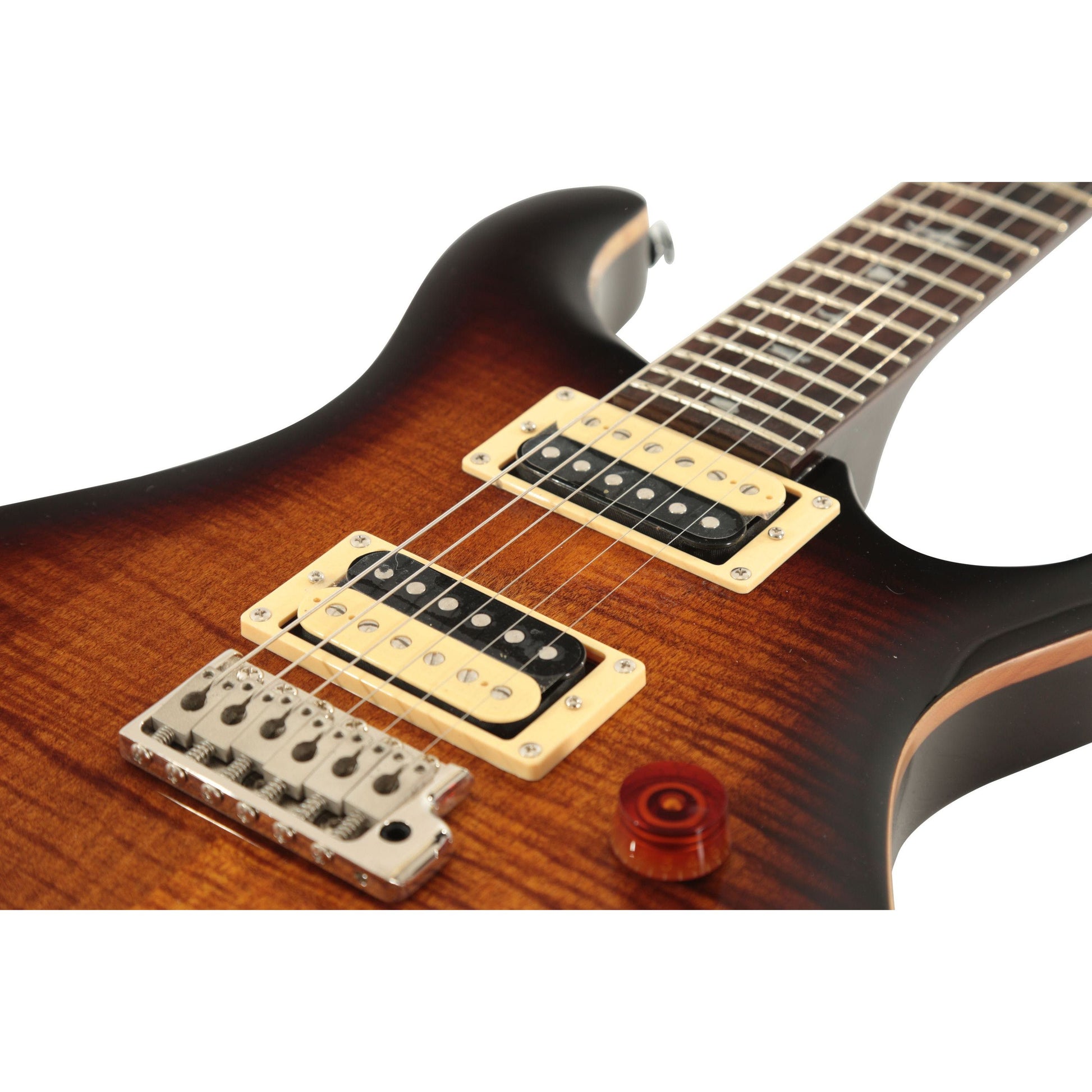 PRS SE Custom 24 Double Cut Electric Guitar | Black Gold Sunburst| CU44BG | PRS Gig Bag Included