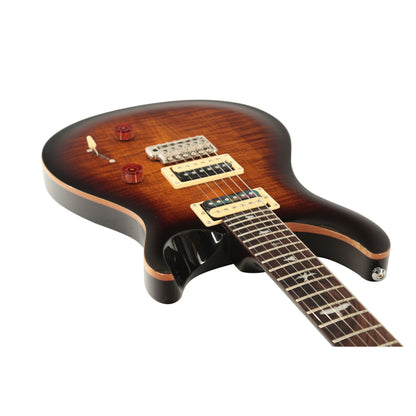 PRS SE Custom 24 Double Cut Electric Guitar | Black Gold Sunburst| CU44BG | PRS Gig Bag Included