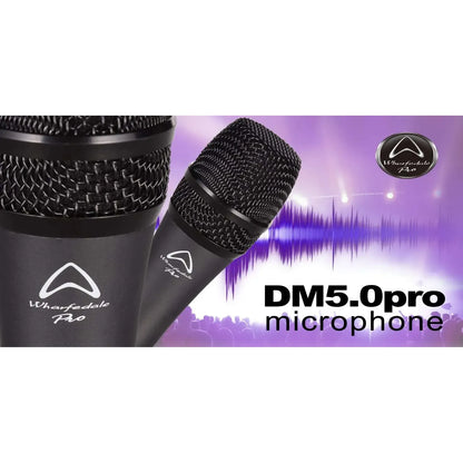 ​Versatile Dynamic Microphone SWH DM-5-PRO by WHARFEDALE PRO | XLR – XLR 5m Cable |