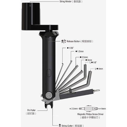 Cherub CGT-1US String Winder | Multifunction Tools for Guitar and Bass