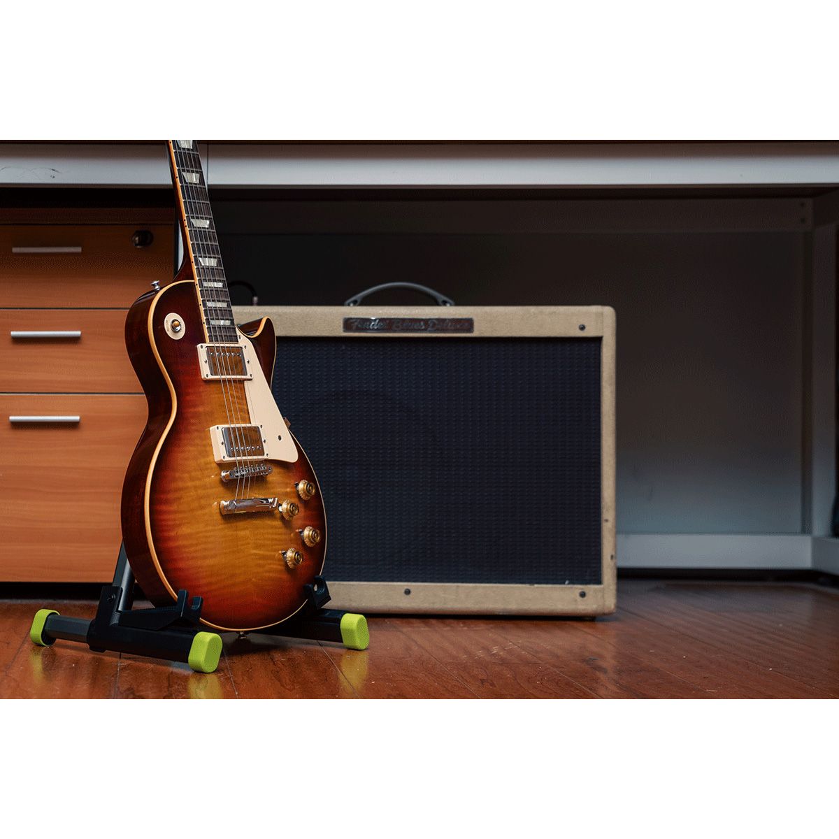 Cherub WGS10 Universal Guitar Stand | Foldable and Height Adjustable