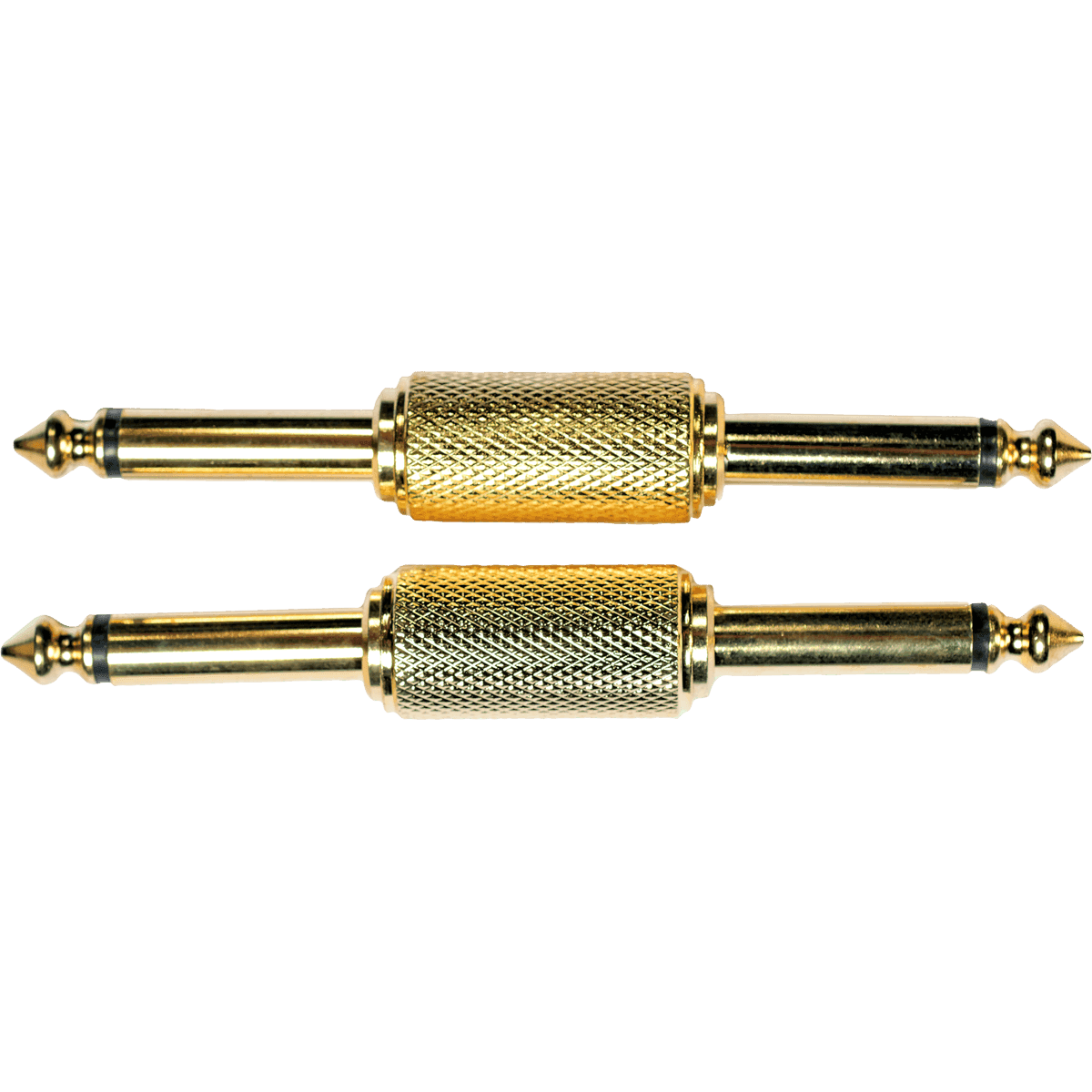 Adapter ECO AD02 by Yellow Cable | 6.35mm Mono Male Jack to 6.35mm Mono Male Jack | Metal | 2 pcs
