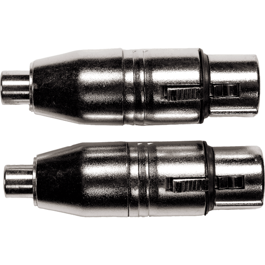 Female RCA to Female XLR Adapter by Yellow Cable | Set of 2