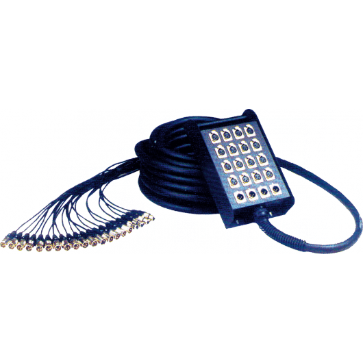 16 XLR Female/ 4 XLR Male 10M | Audio Cable | by Yellow Cable