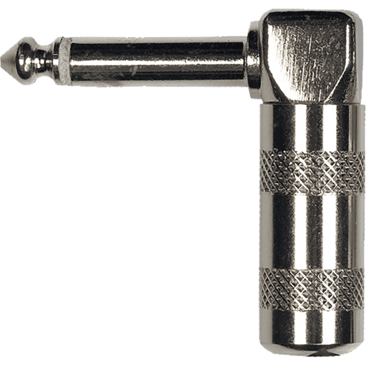 Angled Chrome 1/4” Guitar Jack by Yellow Cable | Set of 2