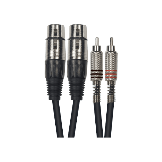 2 X XLR Female - 2 x RCA Male 3M | Audio Cable | By Yellow Cable