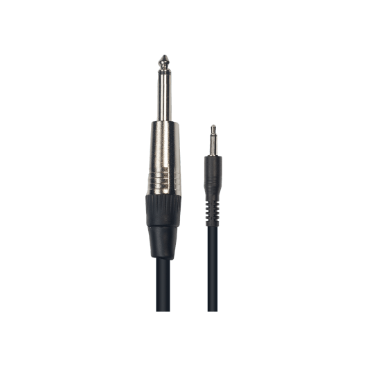 Audio Cable | 1/8" MONO MOLDED PLUG 1/4" MONO - NEUTRIK STYLE PLUG | 3m | By Yellow Cable