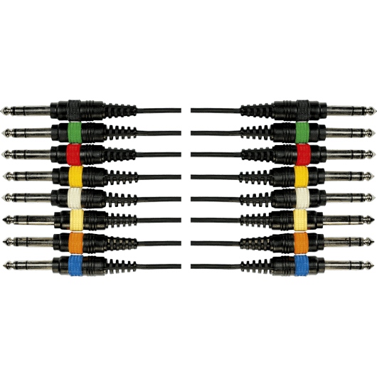 8 x Stereo Jack Мale/8 x Stereo Jack Мale - 3m | Audio Cable | By Yellow Cable