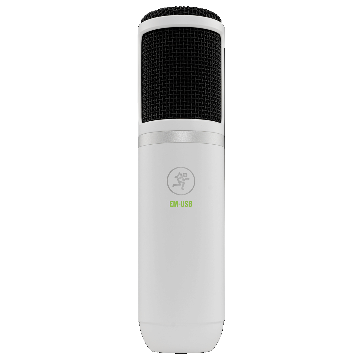 Mackie EM-USB Arctic White USB Condenser Microphone | Limited Edition | USB Microphone with Gain, Mute, and Headphone Volume Controls | Tabletop Tripod | Microphone Clip | Including Recording Software