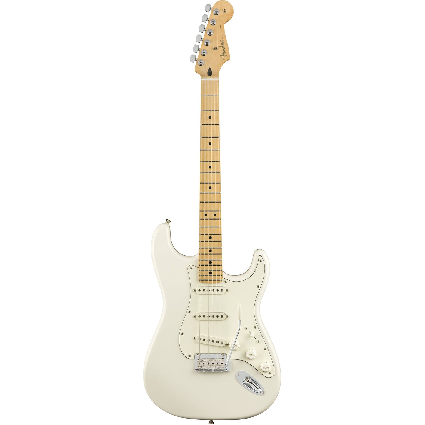 Fender Player Stratocaster | Polar White  | Maple Neck | 3 Single-coil Alnico Pickups | 2 Point Tremolo