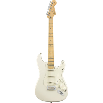 Fender Player Stratocaster | Polar White  | Maple Neck | 3 Single-coil Alnico Pickups | 2 Point Tremolo