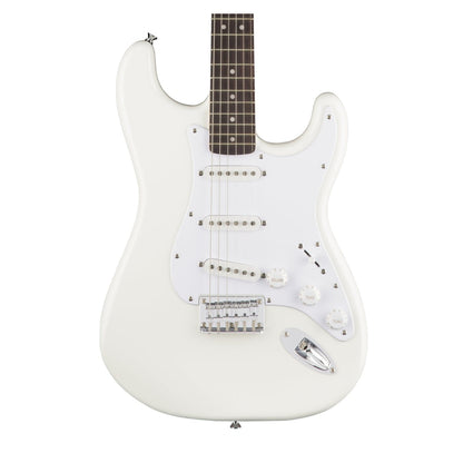 Fender Squier Bullet Stratocaster HT | Arctic White | Electric Guitar with Poplar Body | Maple Neck Indian Laurel Fingerboard | 3 Single-coil Pickups | Hardtail Bridge