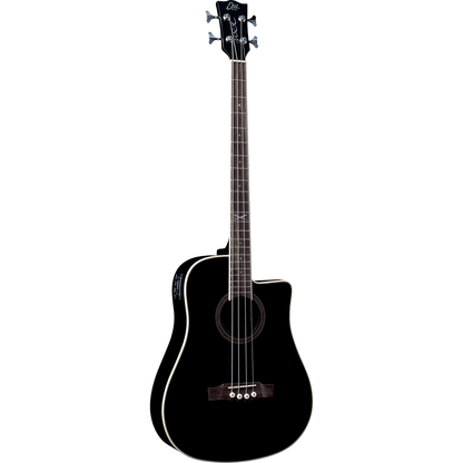 NXT B100CWE See Through Black | Electro-Acoustic Bass Guitar by EKO | GEA NXT-B100CWE-BLK