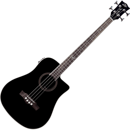 NXT B100CWE See Through Black | Electro-Acoustic Bass Guitar by EKO | GEA NXT-B100CWE-BLK