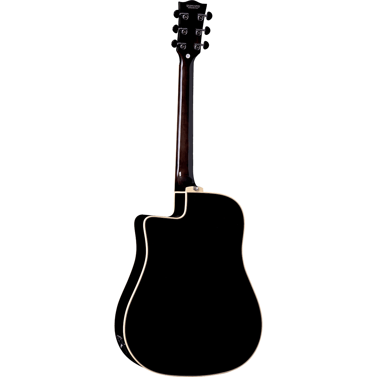 NXT-D100CWE-STBK Electro-Acoustic Guitar by EKO | Dreadnought Cutaway | Black | GEA NXT-D100CWE-STBK