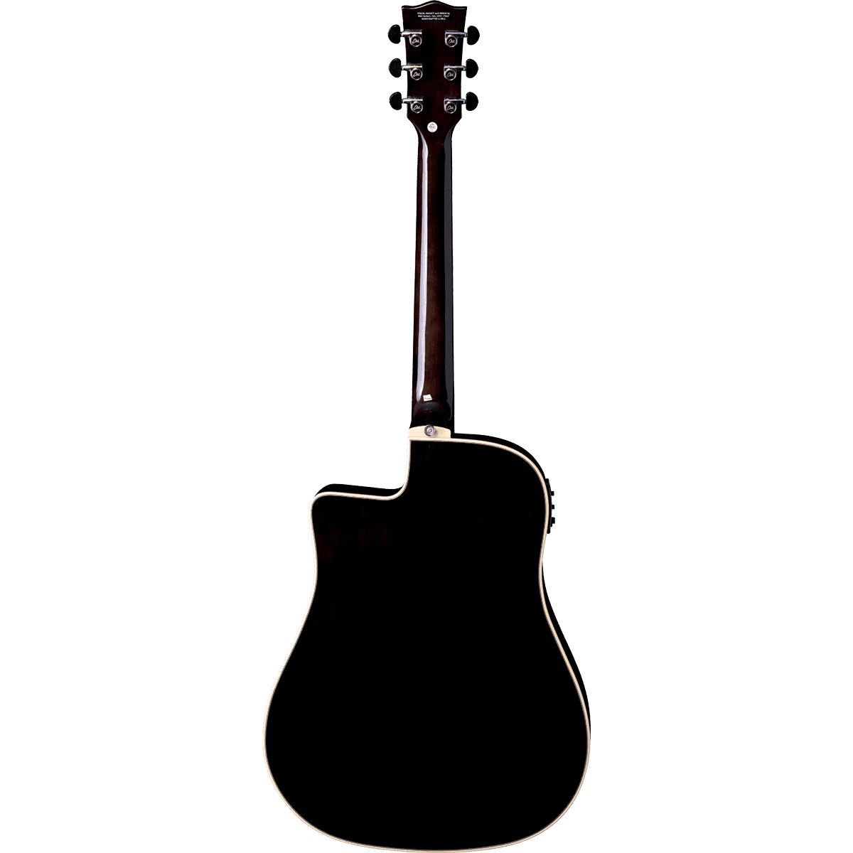 NXT-D100CWE-STBK Electro-Acoustic Guitar by EKO | Dreadnought Cutaway | Black | GEA NXT-D100CWE-STBK