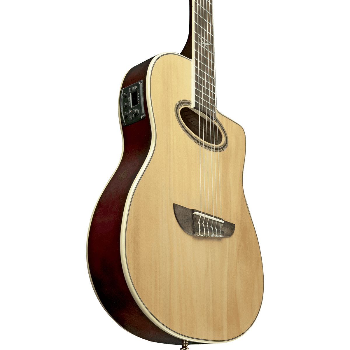 NXT N100CWE-NAT Nylon String Guitar by EKO | Cutaway with Pickup/Preamp