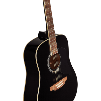 Ranger 6 Black by Eko Guitars | Dreadnought Guitar