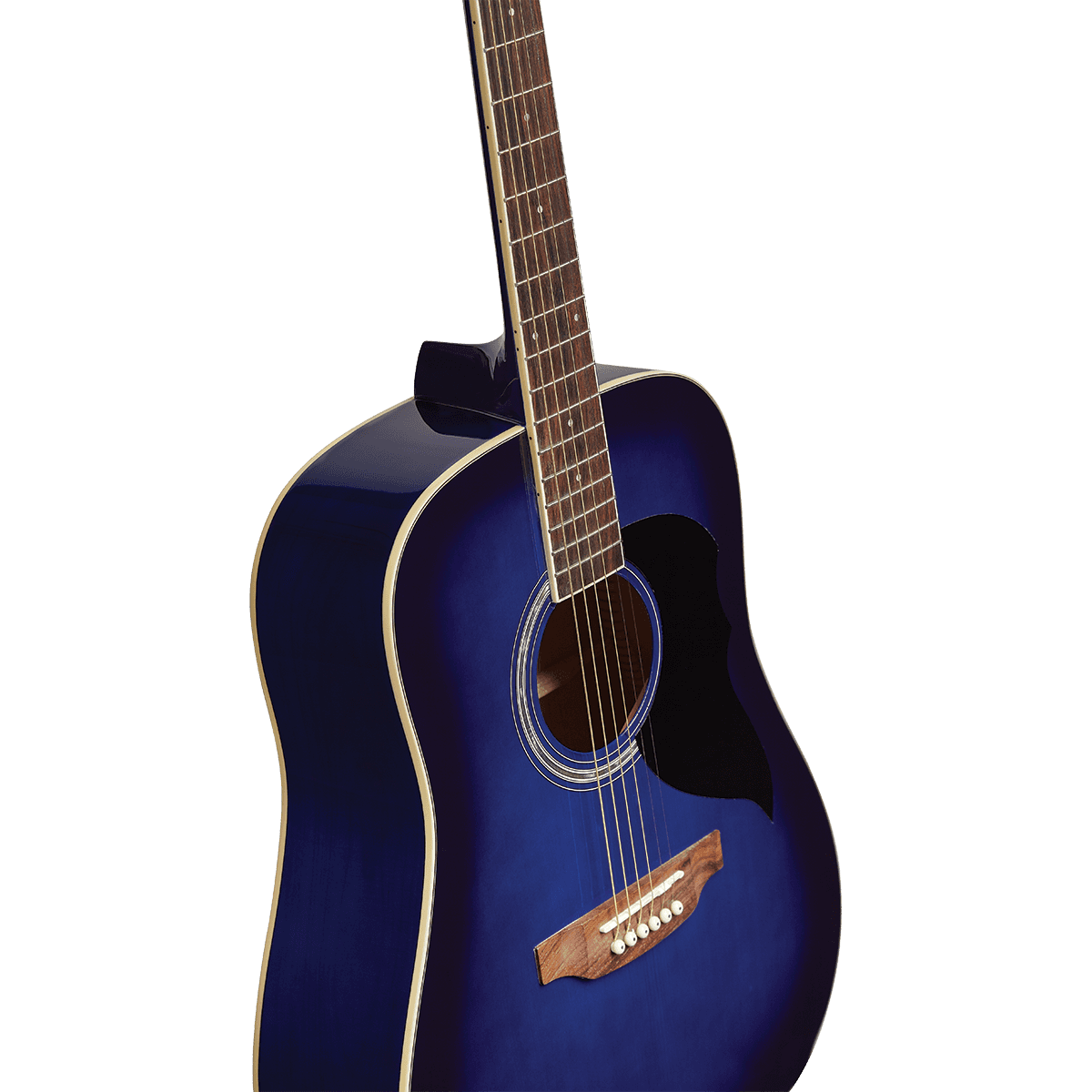 Ranger 6 Blue Acoustic Dreadnought Guitar by Eko Guitars