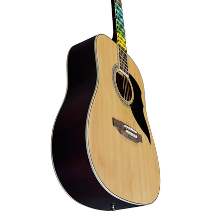 Ranger 6 Natural by Eko Guitars | Dreadnought Acoustic Guitar | Visual Note Bundle