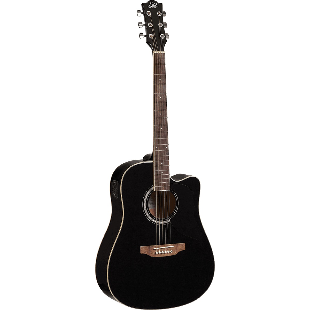 Ranger 6 Cutaway Black EQ | Electro Acoustic Guitar by Eko