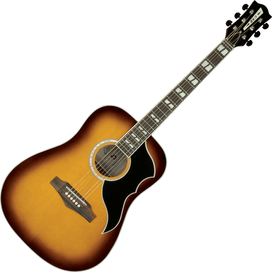 Ranger VR VI Acoustic Guitar by Eko | 1960's Vintage Reissue | Dreadnought Body in Honey Burst Finish