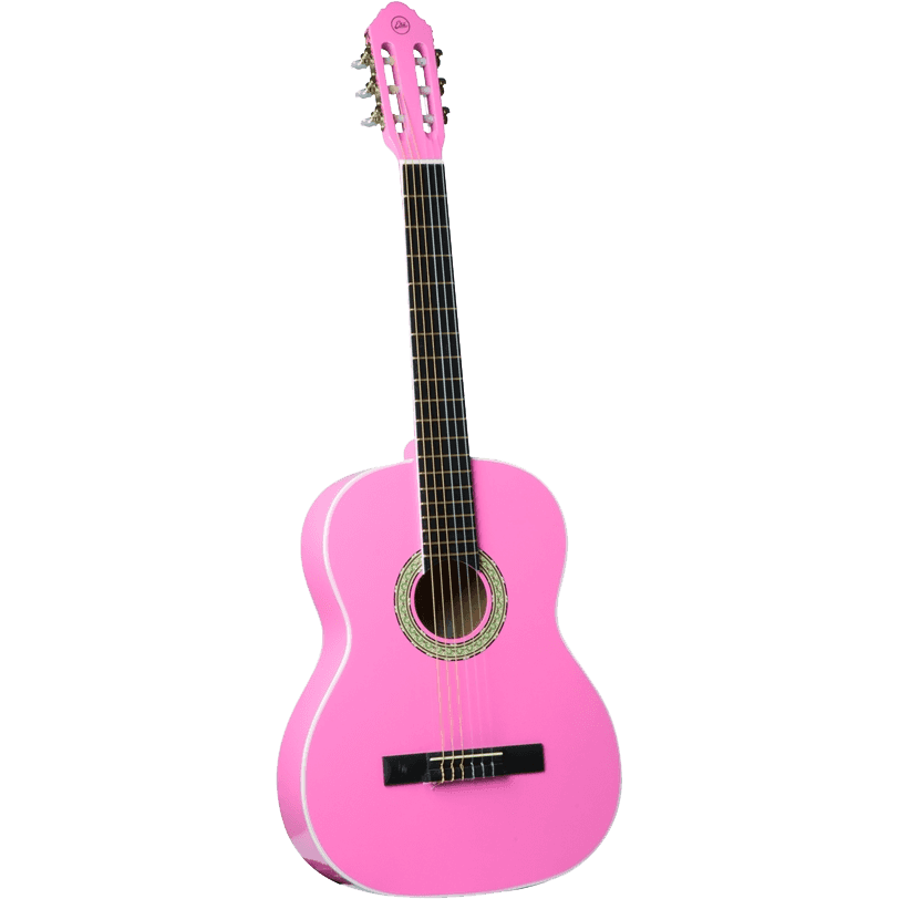 Eko CS-10 Pink | 4/4 Classical Guitar by Eko Guitars, Gig Bag Included