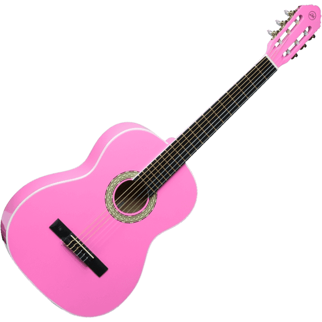 Eko CS-10 Pink | 4/4 Classical Guitar by Eko Guitars, Gig Bag Included