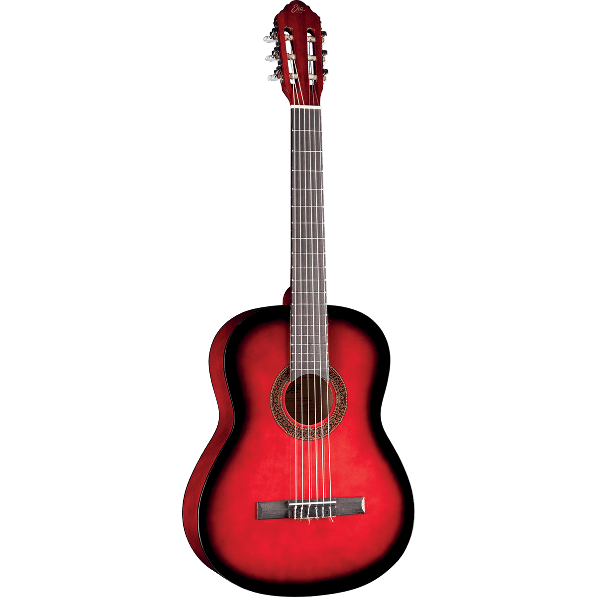 Eko CS-10 Red Burst | 4/4 Classical Guitar by Eko Guitars, Gig Bag Included