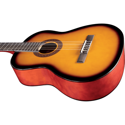 Eko CS-10 Sunburst, 4/4 Classical Guitar by Eko Guitars | Gig Bag Included