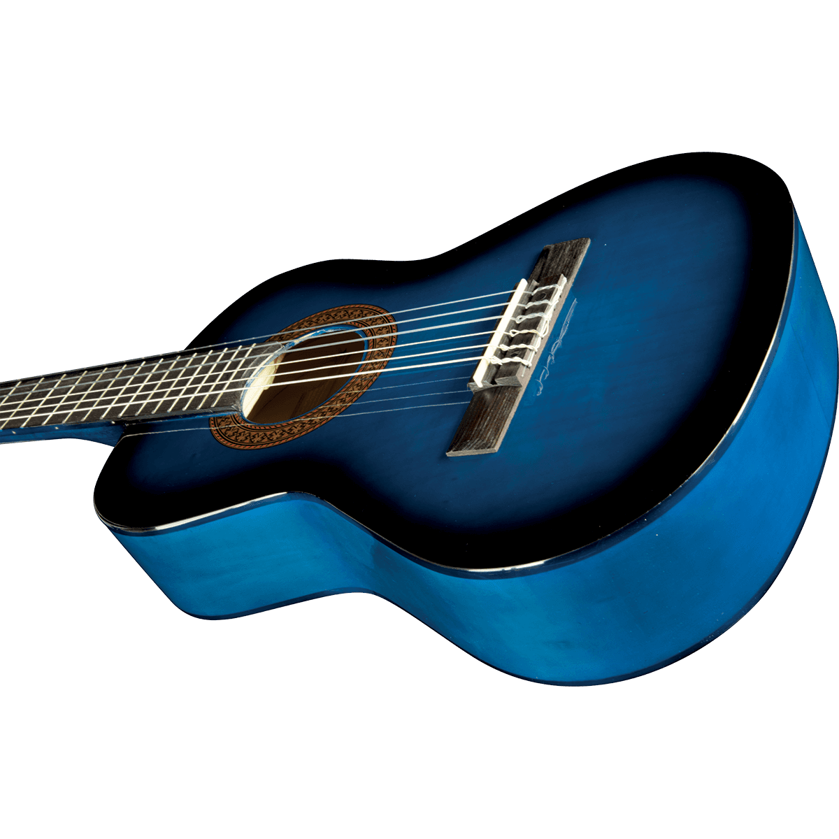 EKO CS-2 Blue Burst | 1/2 Classical Guitar by Eko Guitars | Gig Bag Included | Great Beginner Guitar