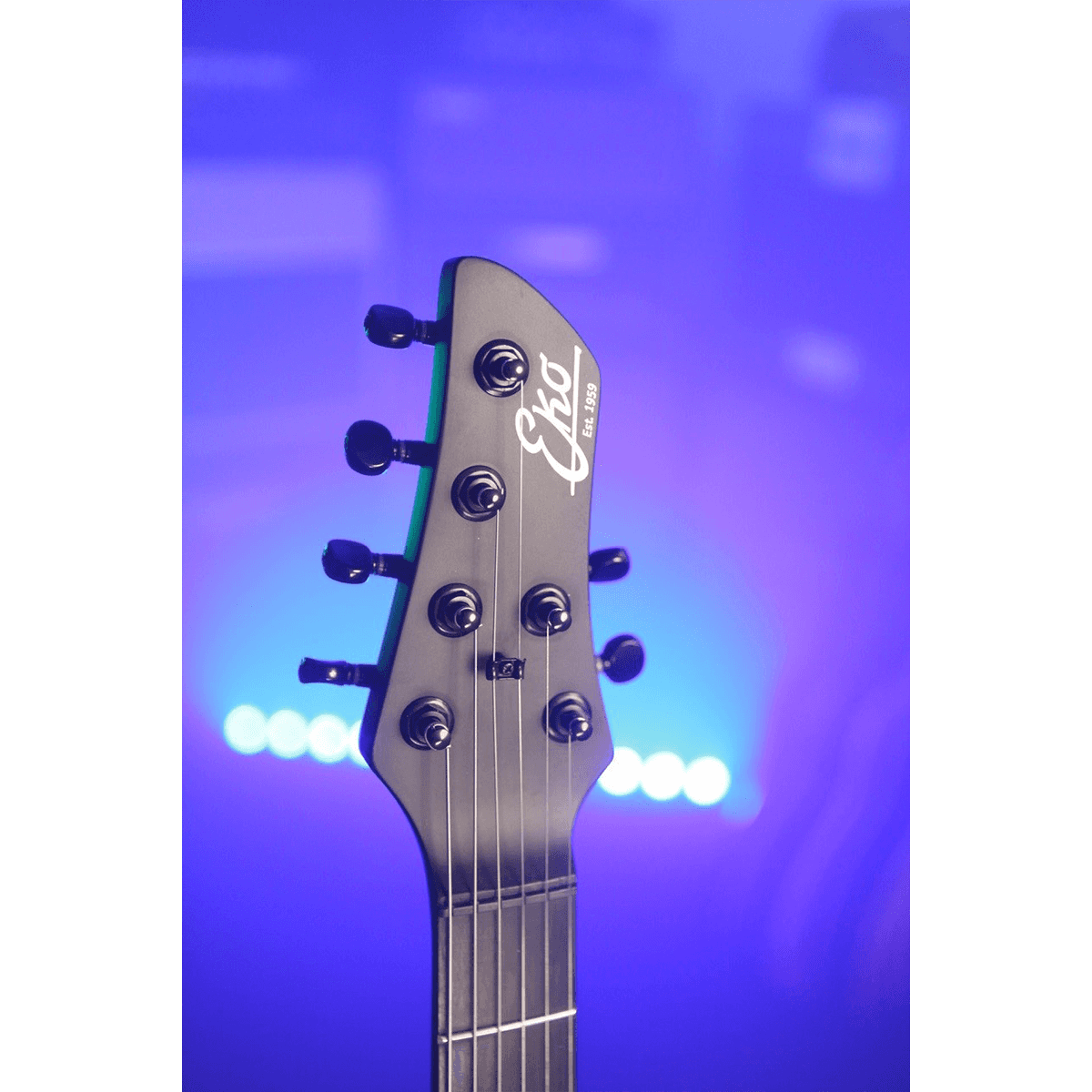 EKO Aire Stealth Matt Black Electric Guitar | HSS with Coil Split | ST-Type