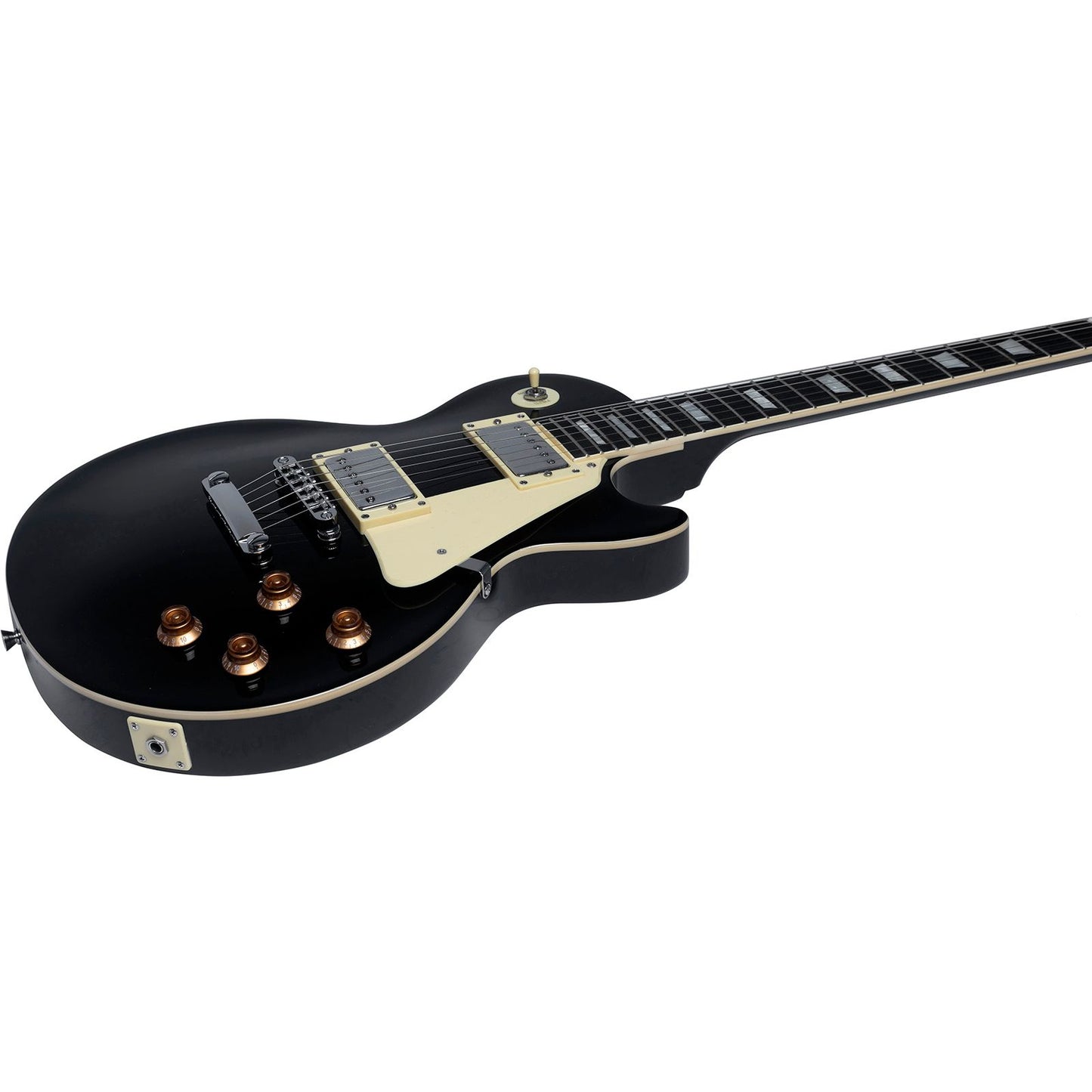 EKO LS300 Electric Guitar | Vintage Black Finish | Single Cut | High-Output Humbucking Pickups