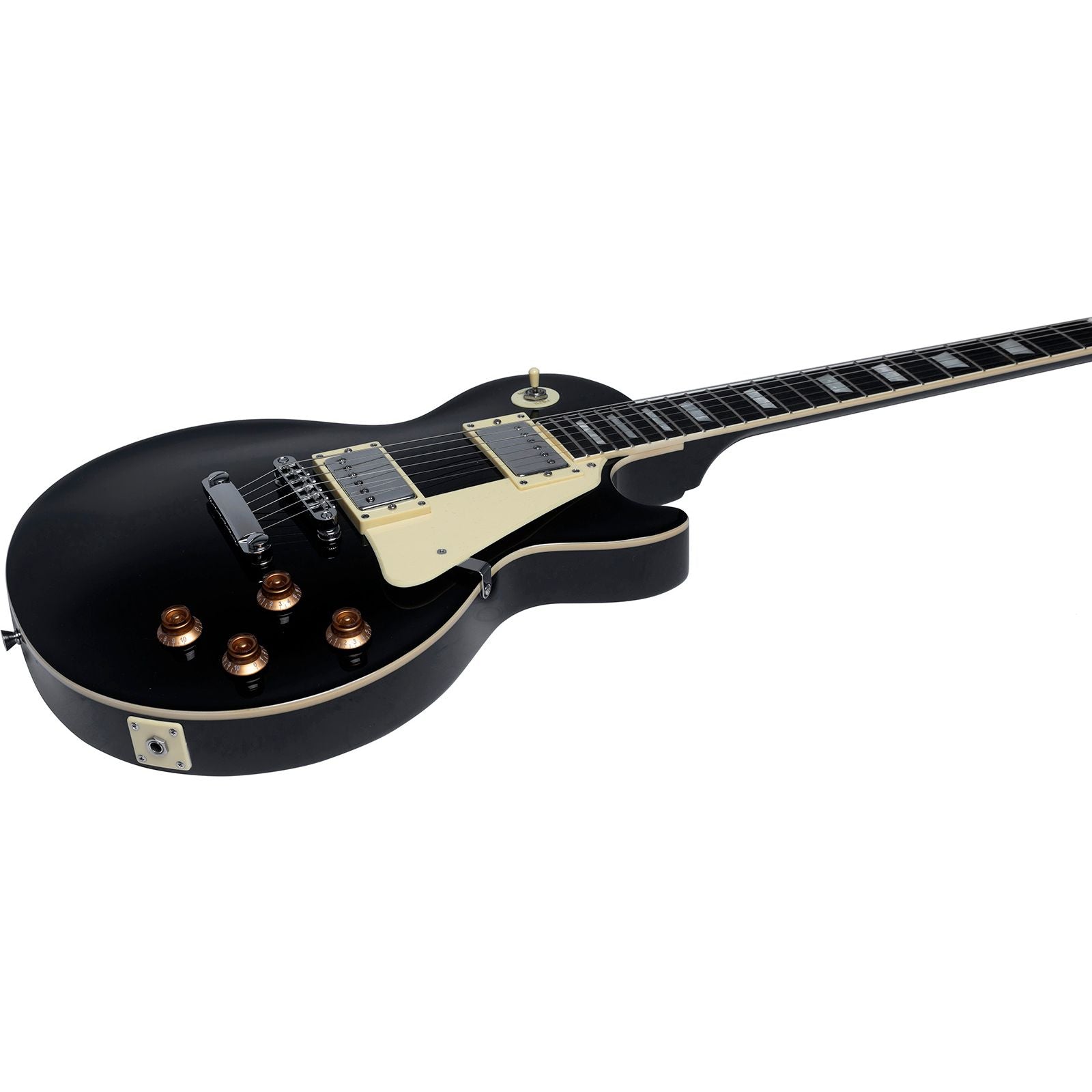 EKO LS300 Electric Guitar | Vintage Black Finish | Single Cut | High-Output Humbucking Pickups