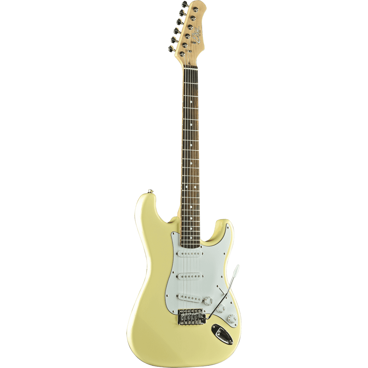 EKO S300CRM Electric Guitar |  Cream Finish | Tremolo | 3 Single Coil Pickups | Includes Free Guitar Cable
