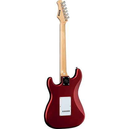 EKO S300RED Electric Guitar |  Candy Red Finish | Tremolo | 3 Single Coil Pickups | Includes Free Guitar Cable