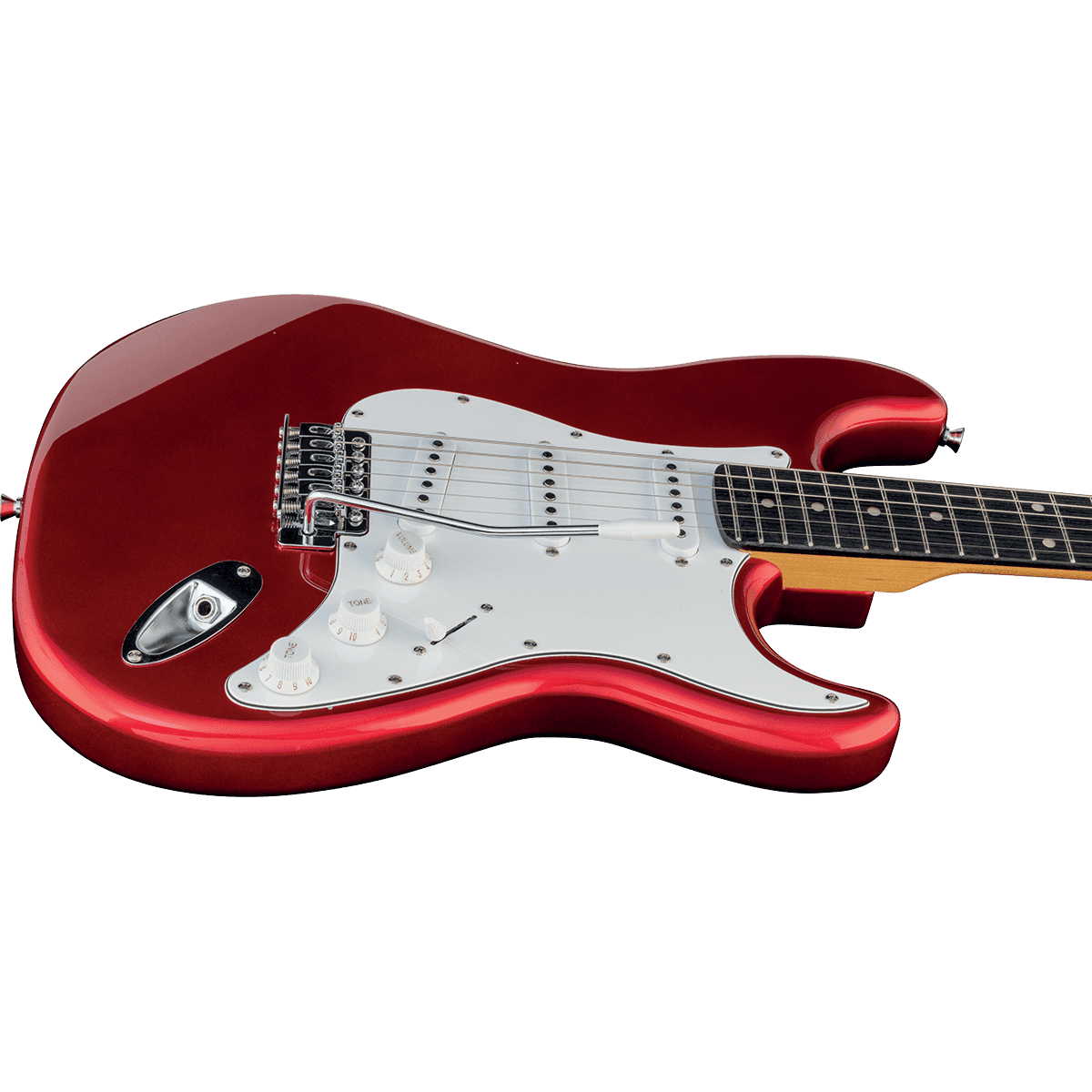 EKO S300RED Electric Guitar |  Candy Red Finish | Tremolo | 3 Single Coil Pickups | Includes Free Guitar Cable