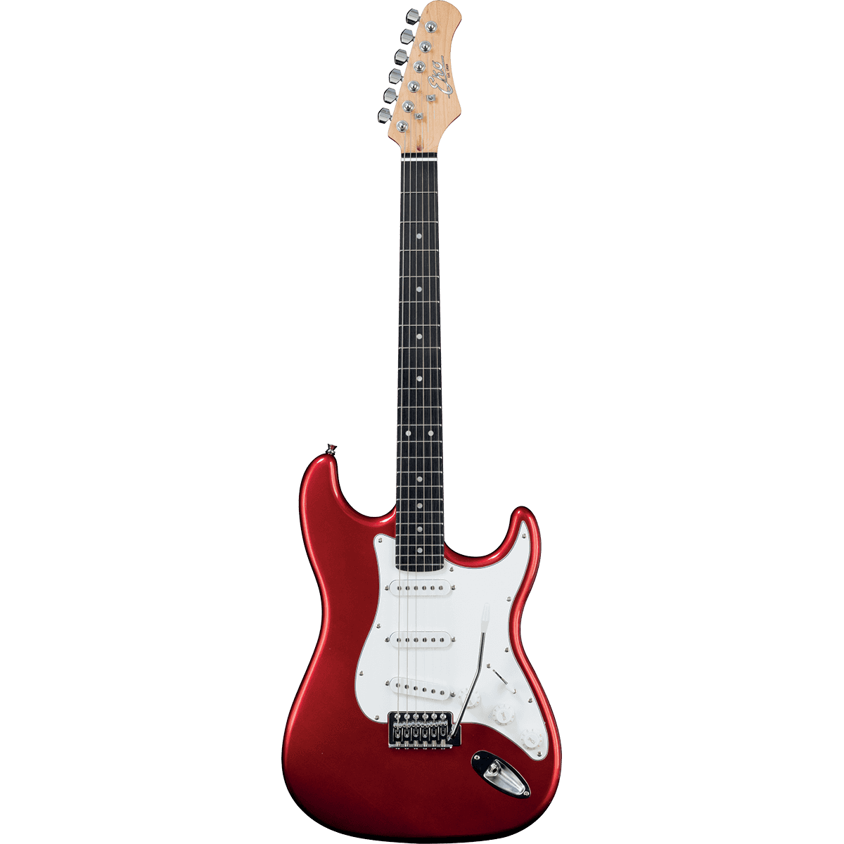 EKO S300RED Electric Guitar |  Candy Red Finish | Tremolo | 3 Single Coil Pickups | Includes Free Guitar Cable