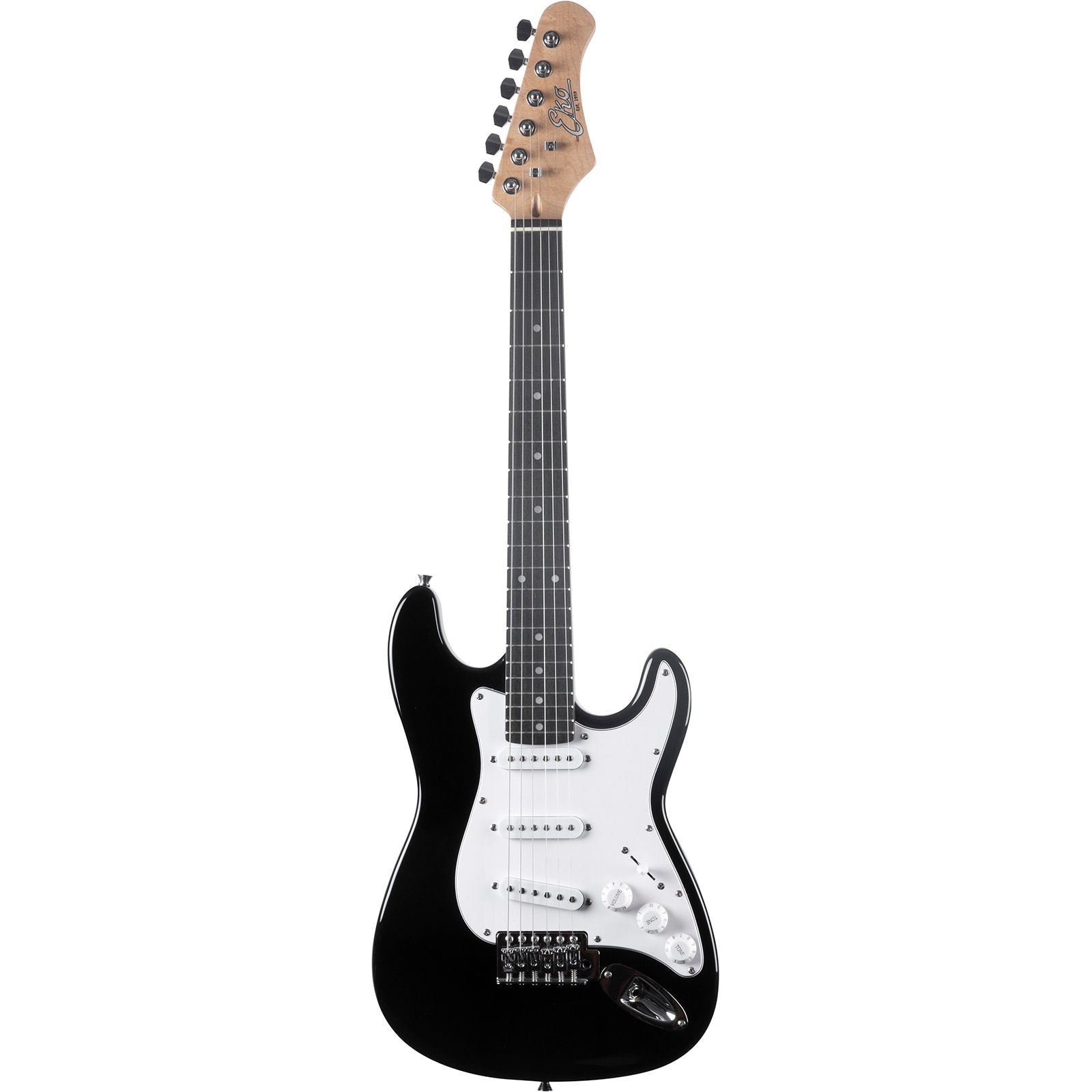 EKO ST100 3/4 Electric Guitar | Black Finish | Tremolo Bridge | 3 Single Coil Pickups