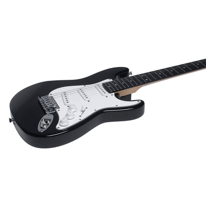 Eko ST100 Electric Guitar | Black Finish | Tremolo Bridge | 3 Single Coil Pickups