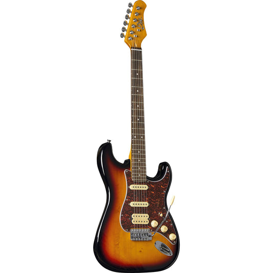EKO ST350 Electric Guitar | Tremolo Bridge | HSS Pickup Configuration | Sunburst
