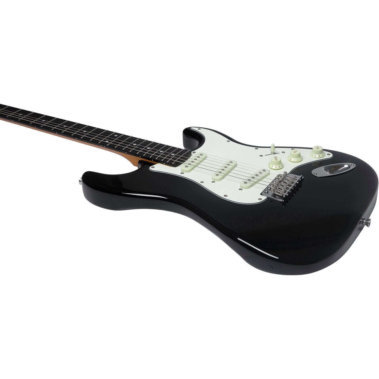 EKO ST400 Electric Guitar | Black Finish | Tremolo Bridge | 3 Single Coil Pickups