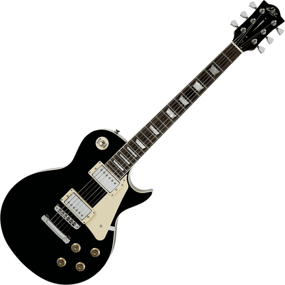 EKO VL480-BLK Electric Guitar | Black Finish | Humbucker Pickups | Les Paul Shape