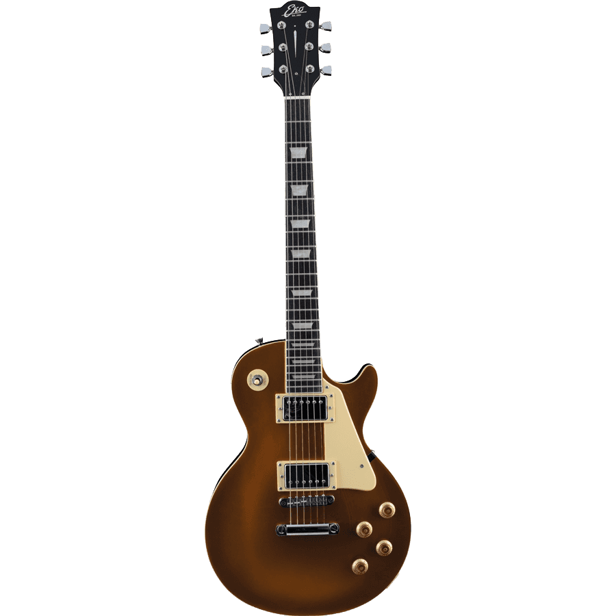 EKO VL480-GLD Electric Guitar | Aged Gold Sparkle Finish  | Humbucker Pickups | Les Paul Shape