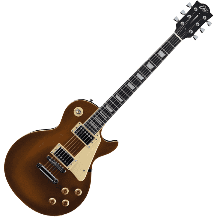 EKO VL480-GLD Electric Guitar | Aged Gold Sparkle Finish  | Humbucker Pickups | Les Paul Shape