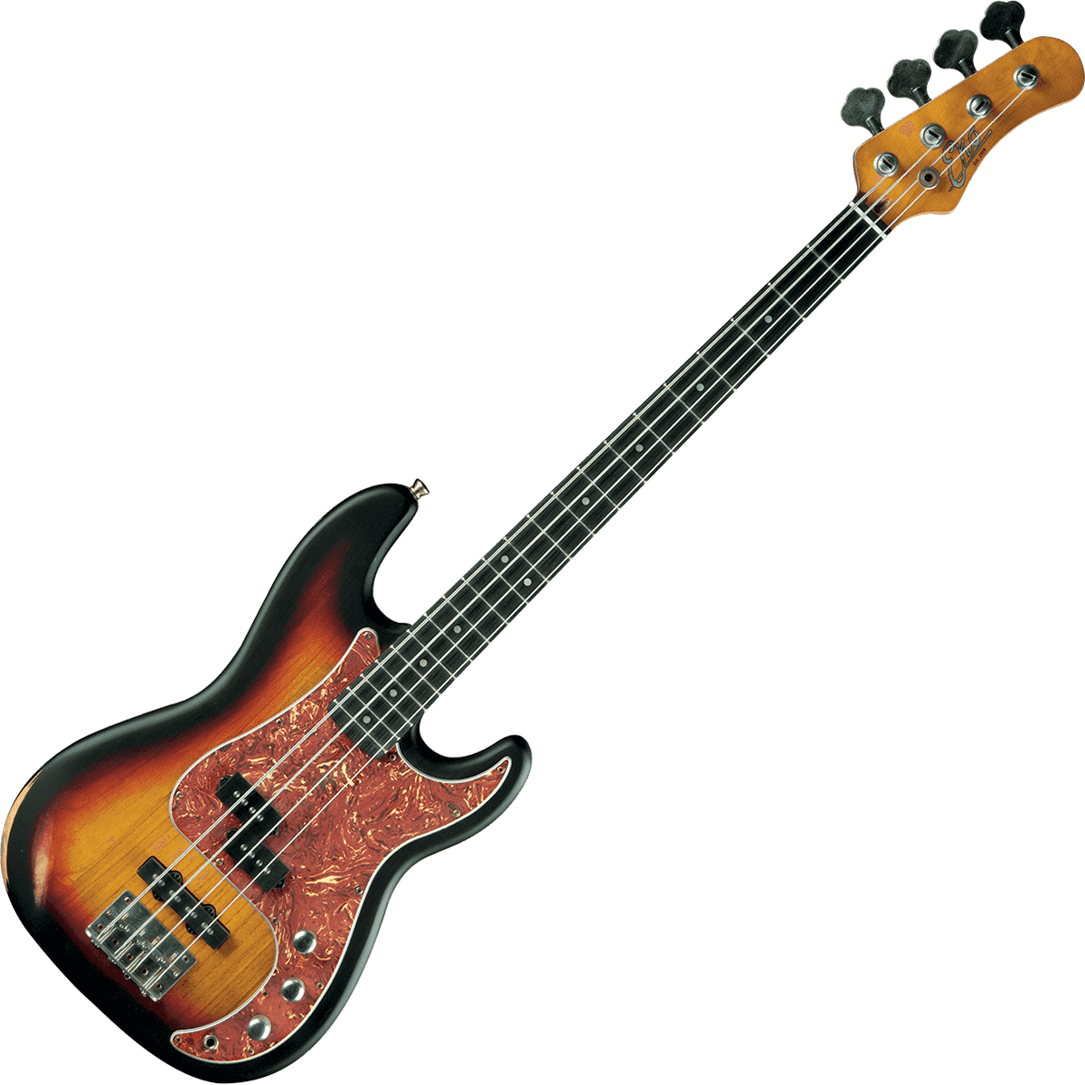 EKO VPJ280V-RELIC-SB Bass Guitar | Relic Sunburst Finish | Dual Pickups | Vintage Feel with Modern Performance