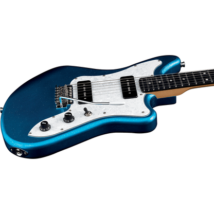 EKO Camaro VR 90 Electric Guitar | Blue Sparkle Finish | P90 Pickups | Tremolo